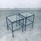 Minimalist Two-Tier Side Tables, Belgium, 1960s, Set of 2