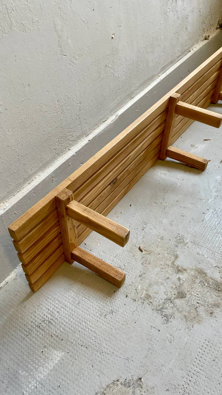 Wooden children's bench