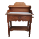 Meuble de toilette en noyer et merisier