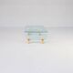 "Tango" Glass Coffee Table by Fabio Di Bartolomei for Fiam Italia
