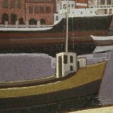 Signed Italian seascape painting from the 20th century