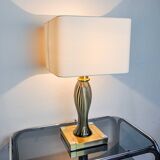 Bd Lumica table lamp, murano glass and brass, Italy, 1970