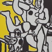 Fernand LEGER : Couple amoureux et cheval, Lithographie signée