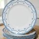 6 plates in English earthenware "Cheltenham" — F. Winkle & Co