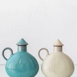 Bauhaus Ceramic Alpha Omega Cruet Pair by Theodor Bogler, 1948-1968