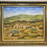Old painting, Provencal landscape, signed, 60s/70s