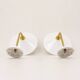 Vintage opaline wall lights