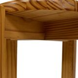 Mid century pinewood stool, 1960s minimalistic design