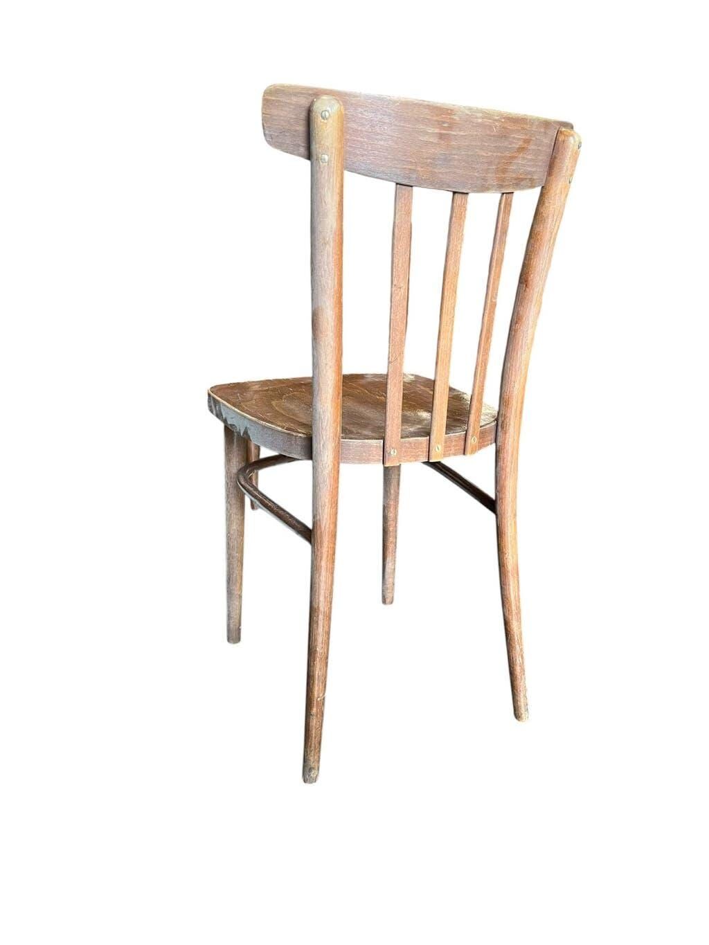 Chaise bistrot vintage en bois / chaise de café / chaise