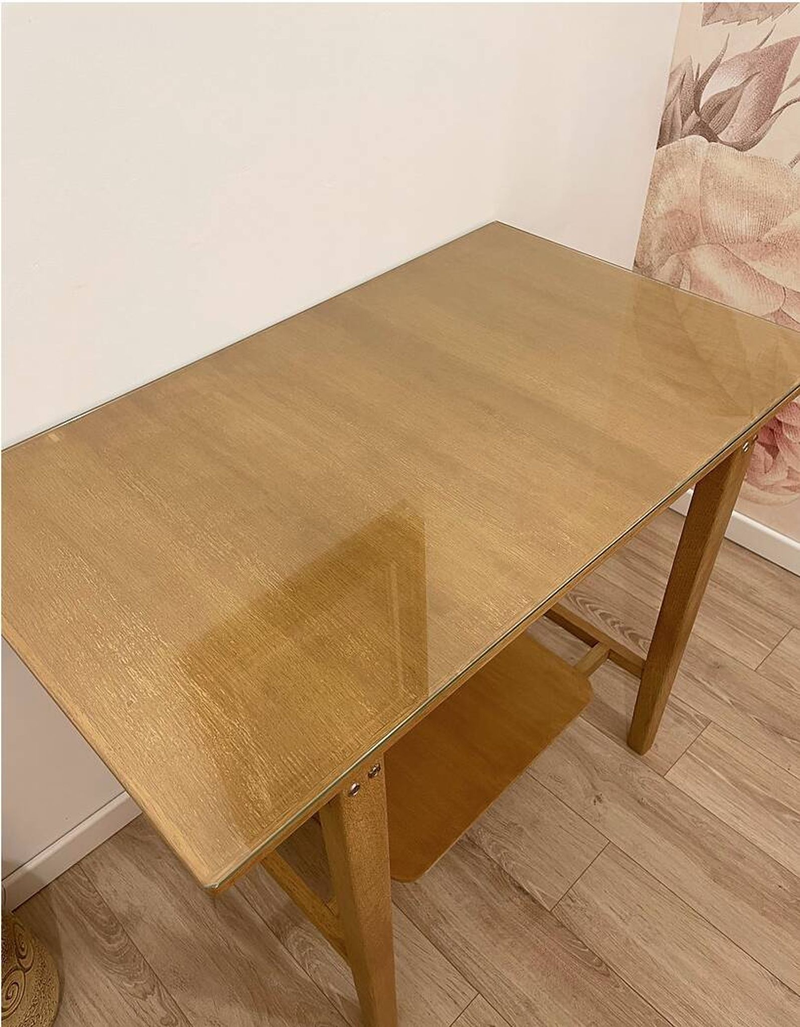 1960s desk, made of solid oak