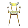 Chaise en bois blond style scandinave des années 1960