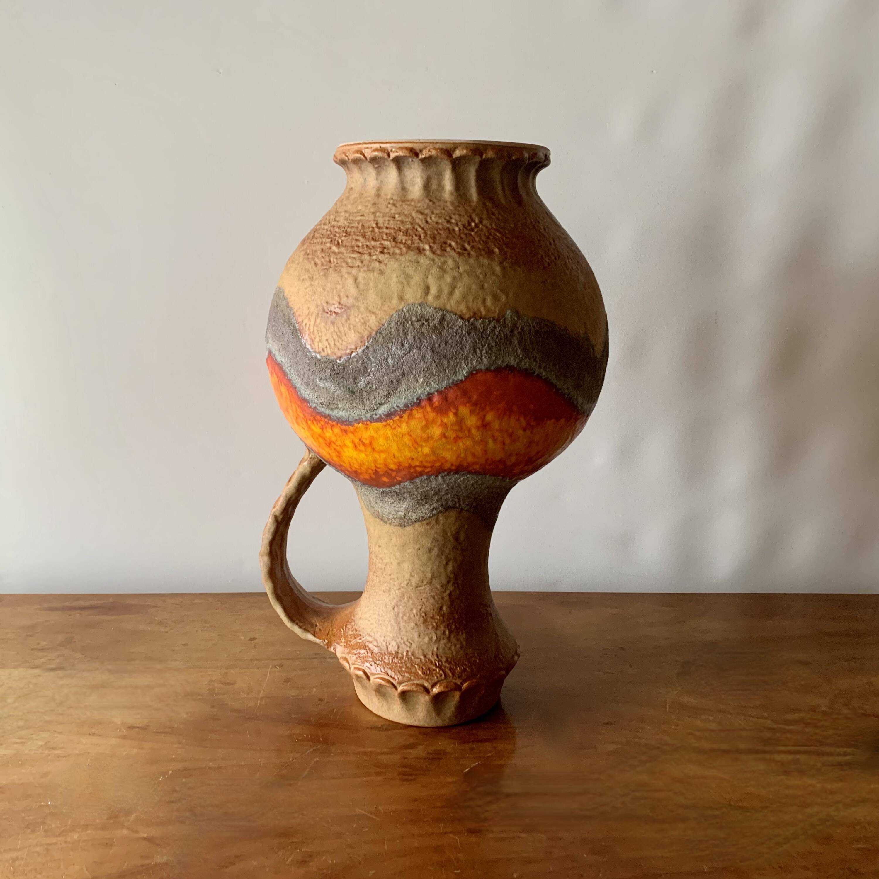 Large Fat Lava ceramic floor vase - West Germany - Dümler & Breiden 1006/50