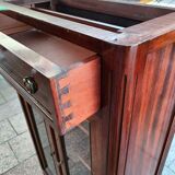 Bookcase forming showcase styleLouis XVI marble top