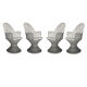 Set of four garden chairs 1960s.