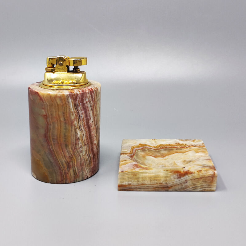 1960s smoking set in onyx made in Italy