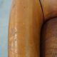 Sheep leather club chair with patina