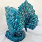 Ceramic blue rooster