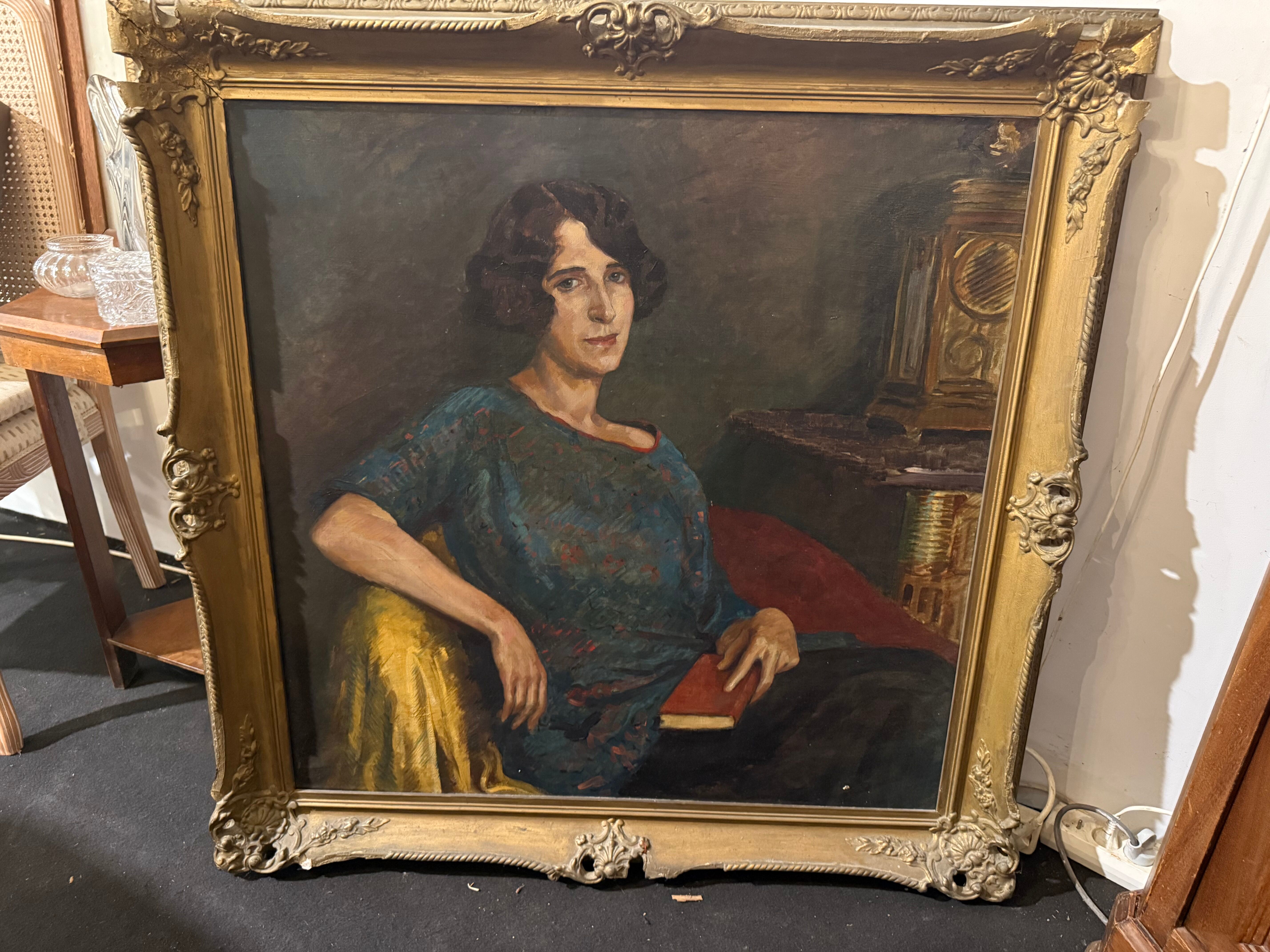 Large canvas 19th century