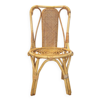 Chaise vintage en bambou