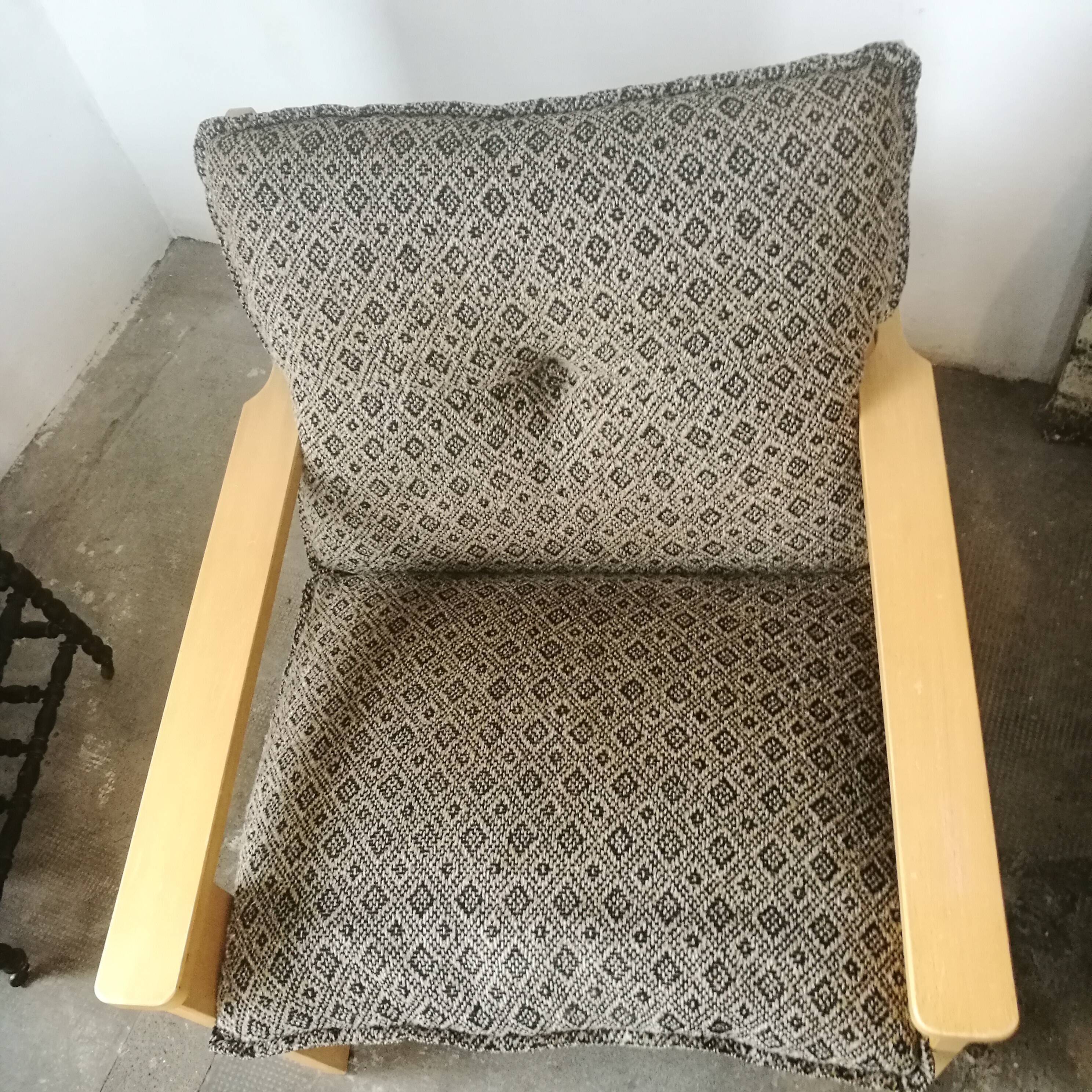 Paire de fauteuils vintage en bois