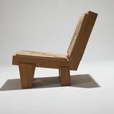 Fauteuil block en corde naturelle