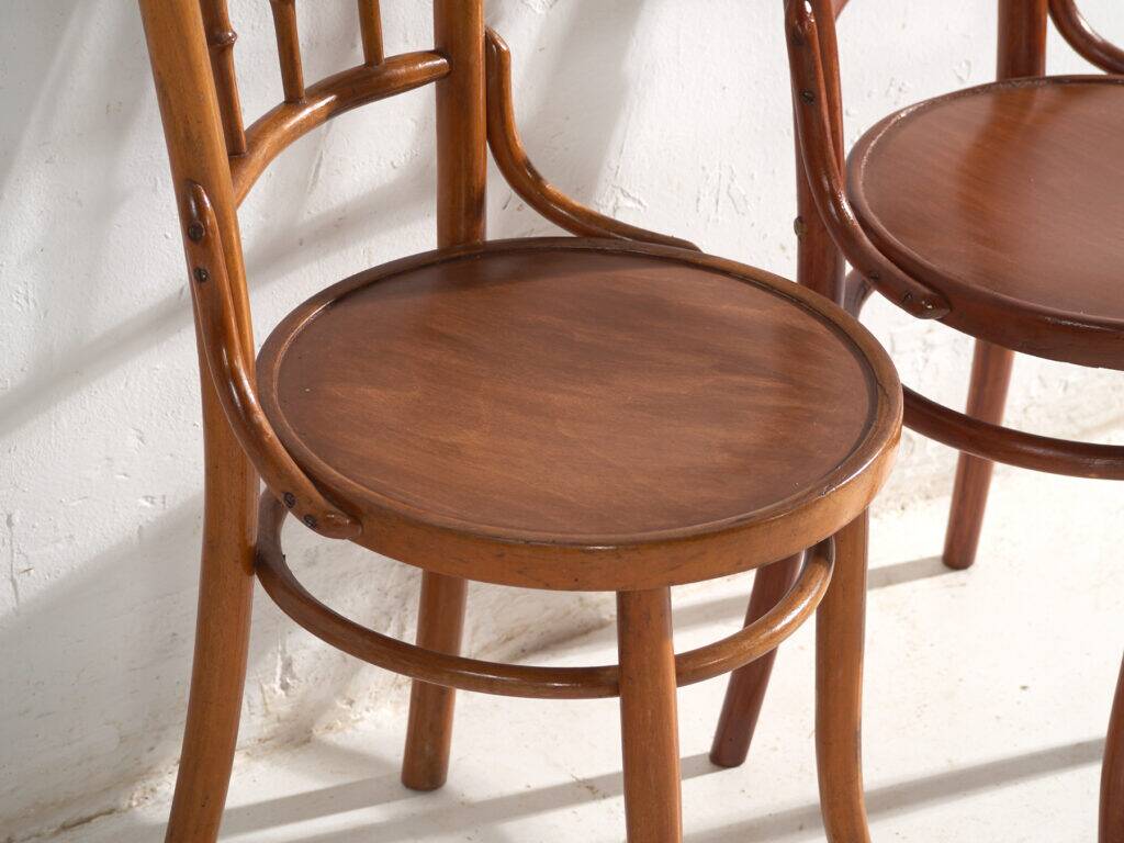 Antique bentwood chairs in Thonet style – Central Europe, circa 1930 – Set of 4 pieces #8