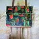 Original painting from the 1950s, ceramic squares.
