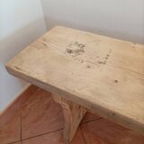 Antique oak farm bench