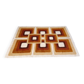 Vintage modernist rug, made in Belgium, 1970s