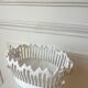 Handmade openwork ceramic fruit bowl
