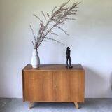 Light oak storage cabinet by Jiroutek, circa 1960