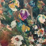 Oil on canvas signed Céleste Rigail