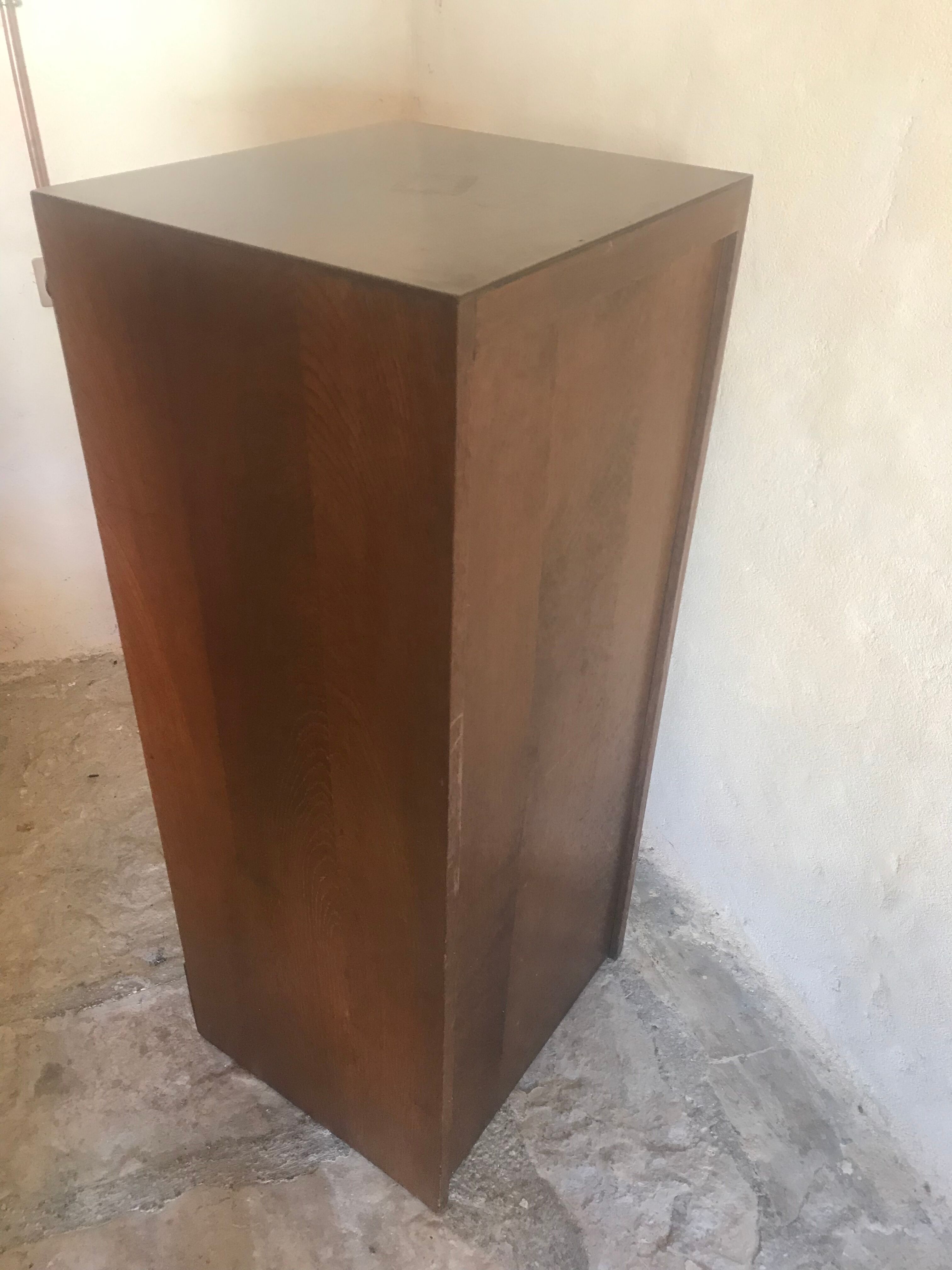 Vintage wooden curtain binder cabinet 1950-1960