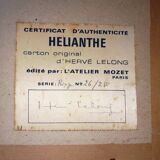 Mozet Paris wool tapestry Certificate signed Hervé Lelong 1937 2023