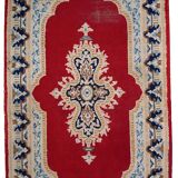 Tapis Vintage Kerman en Laine, Années 1970, Élégance Classique du Moyen-Ori