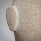 Modernist sculpted male bust in sandstone