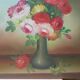 Large painting of a bouquet of flowers 91.5 x 60.5
