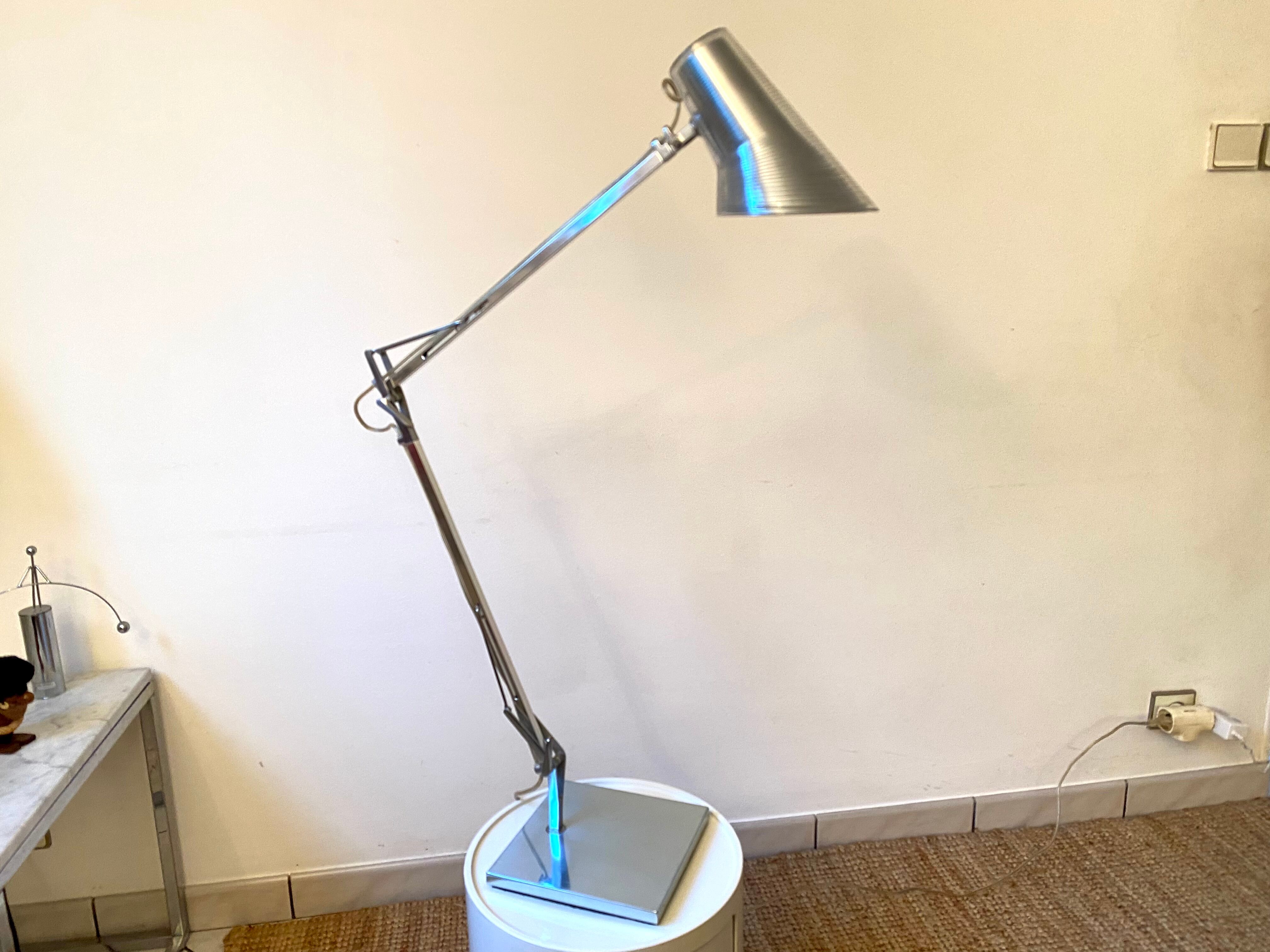 Desk lamp Kelvin T edition Flos design Antonio Citterio chrome aluminum