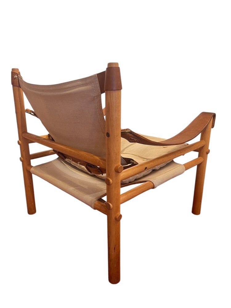 Sirocco safari chair vintage by Arne Norell, 1960s