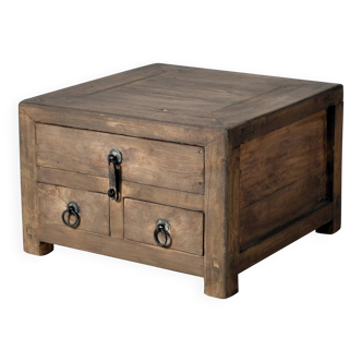 Haibei - Chinese bedside table in ancient elm no. 3