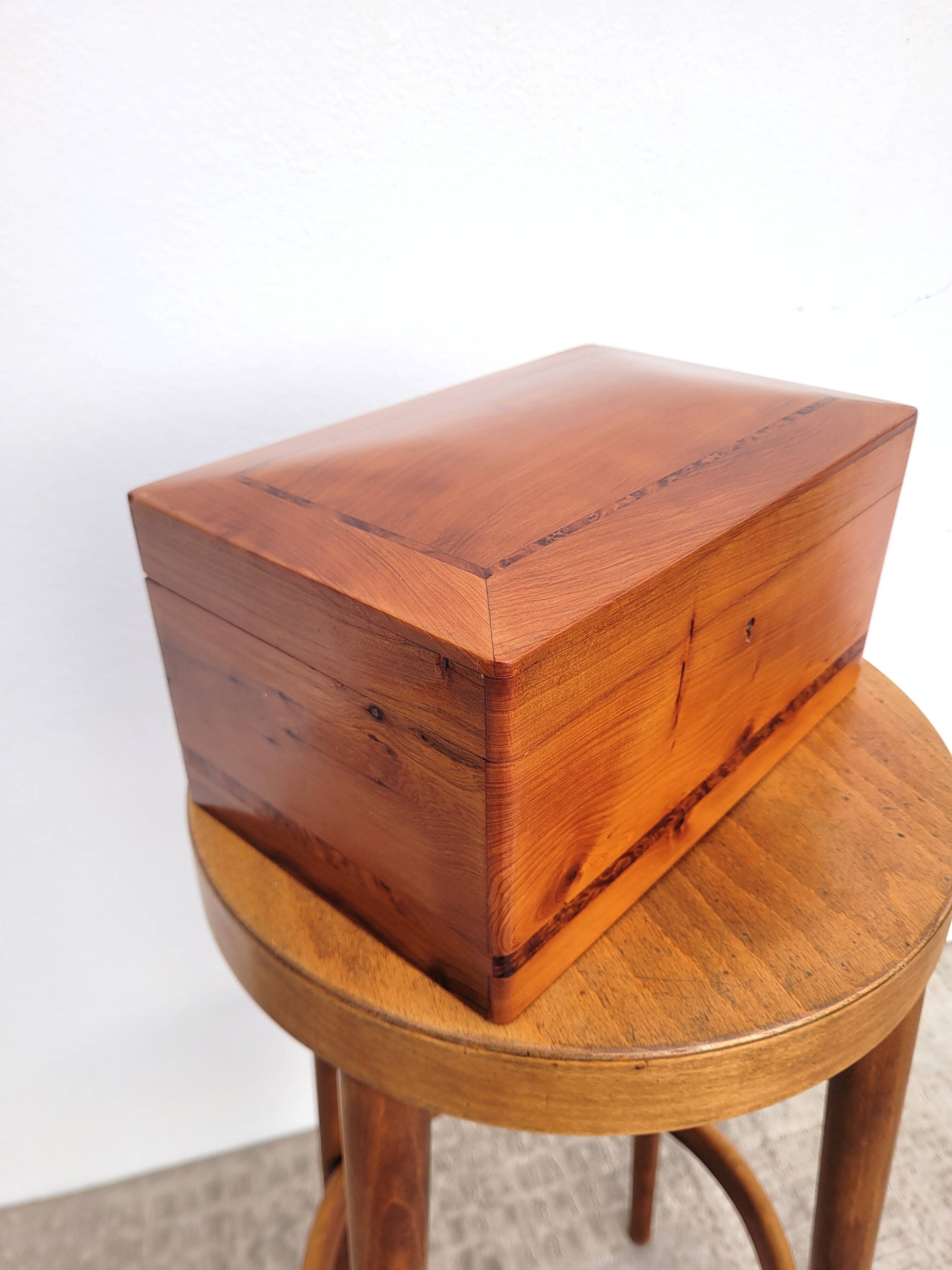 Old compartmentalized jewelry box