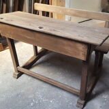 Table with period school bench