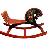Vintage Russian rocking horse, 70s