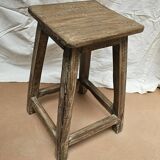 Burmese teak workshop stool