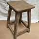 Burmese teak workshop stool