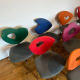 10 vintage Giorgio Saporiti chairs