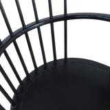 Black bar chair with cushion 'Delmenhorst' Black bar chair with cushion 'Delmenhorst' Black sp