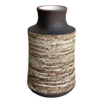 Small vintage ceramic vase - brown