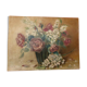 Ancient Painting Bouquet Signed L. BILLY 1941