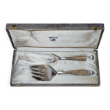 Ercuis Art Deco Silver Metal Fish Serving Cutlery Set